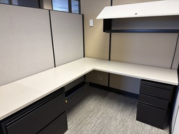 [#A3-87] 84x72 L SHAPED CUBICLE WORKSTATION