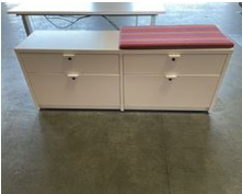 [#D10-4] 4 Drawer Lat File With Cushion Top
