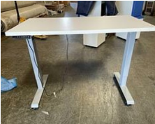 [#E10-14] Adj Electric Rectangle Table- Missing Leg