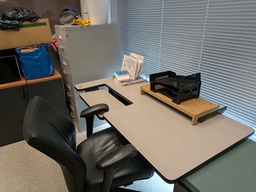 [#E2] White Laminate Table