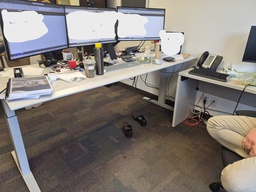 [#E2-20] Desk., sit stand 