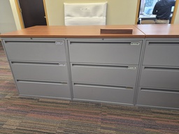 [#D8-60] 3 drawer with wood top