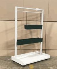 [#D19-34] Open Planter Kiosk, Hanging (3 wide) Planter, 36Wx72H