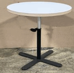 [#C2-44] Routes Adjustable Side Table, 18 Diameter