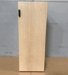 [#A0-56] District + Navigate Mockup, Standard Single Locker with Solid Back and Full Right Swing Doors, 42"h, 20"d, 12"w