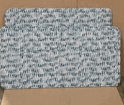 [#I13-78] Teknion, Tackable Fabric Divider Grouping, 2 QTY 45.5Wx24H &amp; 2 QTY 51.5Wx20H