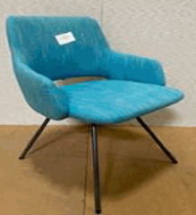 [#B12-97] Jima Chair, 4-Leg Base, Low Back