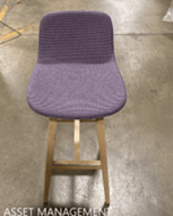 [#B1-102] Kuskoa Upholstered Stool, Barstool, Fully Upholstered