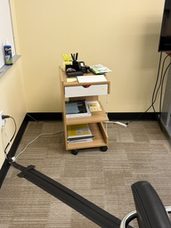 [#C1-1] 1-Drawer Office Supply Cart with 2 Shelves