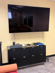[#D5-25] Black 4-Drawer Credenza