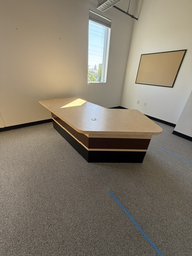 [#E2-57] Large VP 2 Tone Wood Desk
