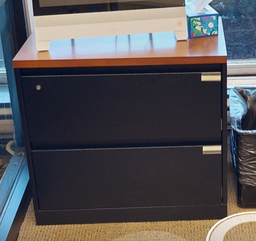 [#D6-13] 2D lateral filing cabinet, blk