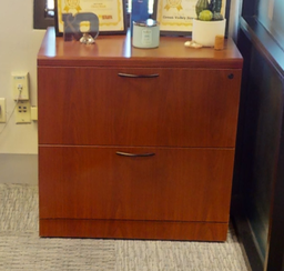 [#D6-6] 2D lateral wooden file cabinet