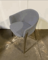 [#B12-2] Zones Club Chair 4 Wooden Legs(Grey)