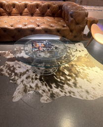[#C3-114] Round Glass Coffee Table