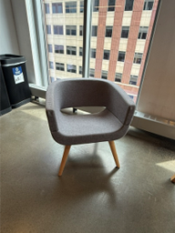 [#B12-49] Grey Chair  