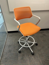 [#B1-7] Orange café height stool