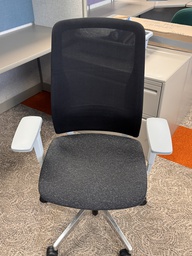 [#B8-12] Grey and Black Combo Chair