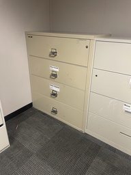 [#D10-35] Fireproof 42" cream lateral file
