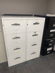 [#D11-37] Fireproof 21" white lateral file