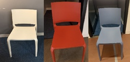 [#B8-209] Plastic Chairs 3 colours (Majority white)