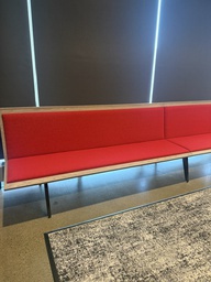[#B2] Red bench 5 seat unit of 25 feet x 1 unit