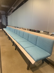[#B2-203] Blue bench 5 seats unit of 25 feet each x 2 units