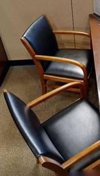 [#B9-4] Black guest chair