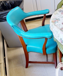 [#B9-11] Teal guest/side chair