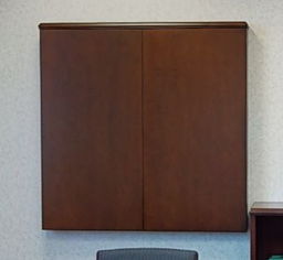 [#F4-23] Whiteboard in mounted wall cabinet