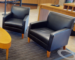 [#B12-5] Black lounge chair