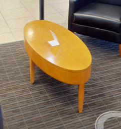[#C3-10] Oval coffee table