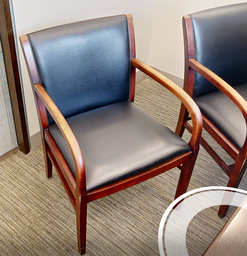 [#B9-3] Black guest chair