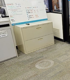 [#D6-3] Beige Metal Filing Cabinet