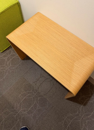 [#C11-26] WOOD PERSONAL TABLE 18"D X 34"W