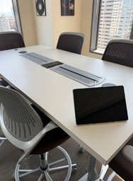[#C6-67] TALL CONFERENCE TABLE 36"W X 72"L X 42"H