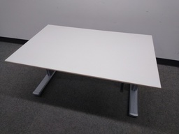 [#E10-16] Desk, Return, Steelcase, Crank, 47, White