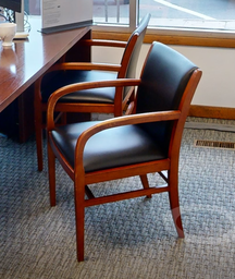 [#B9-4] Black guest chair