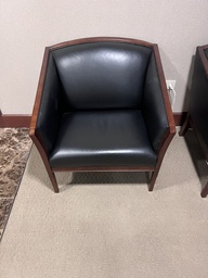 [#B12-Picture #74] Wood / Leather loung chairs
