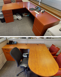 [#E6-1] L-shaped desk