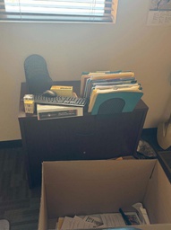 [#D6-12] file cabinet 2 drawer - wood