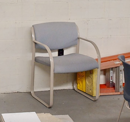 [#B8-16] Grey guest chair
