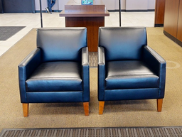 [#B12-5] Black lounge chair