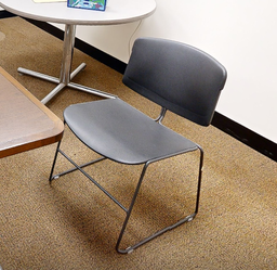 [#B4-6] 3 Red/3Blk Cafe chair