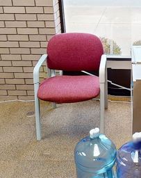 [#B8-12] Red guest chair