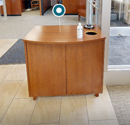 [#D20-6] 2 door wood cabinet