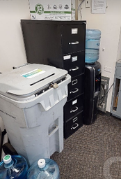 [#D13-8] filing - 5 drawer vertical (black)