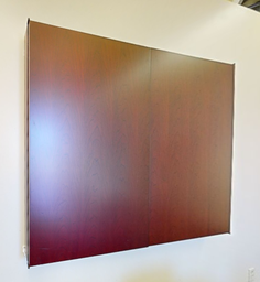 [#F4-39] Whiteboard in wall-mounted cabinet