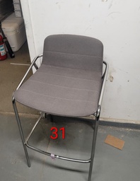 [#B8-31] Dark Gray Bar Height Stool