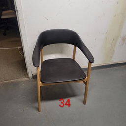 [#B9-34] Black Dining Chair